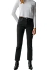 Amo Chloe Crop Cord Pant In Vintage Black In Black