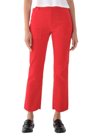 Amo Corduroy Easy Army Trouser In Luscious In Orange