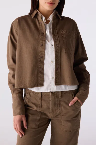Amo Denim Abigail Shirt In Brown