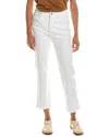 Amo Denim Amo Chloe Released Hem White Sand Crop Jean In White