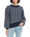 Amo Denim Amo Juana Wool & Alpaca-blend Sweater In Blue