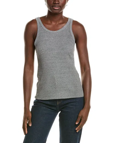 Amo Denim Amo Long Rib Tank In Gray