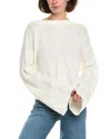 Amo Denim Amo Patchwork Alpaca-blend Sweater In White