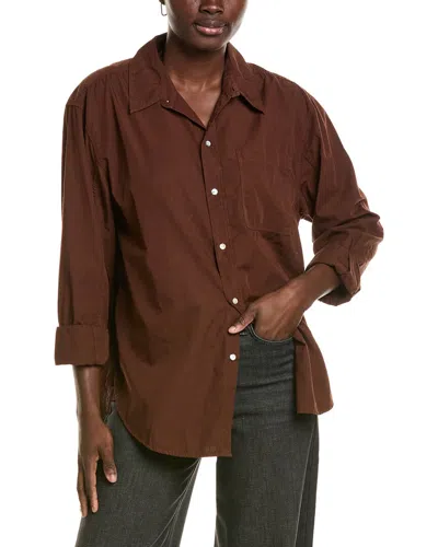 Amo Denim Amo Ruth Oversized Shirt In Brown