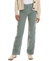 Amo Denim Amo Willa Alpine Frost Slim Flare Jean In Green