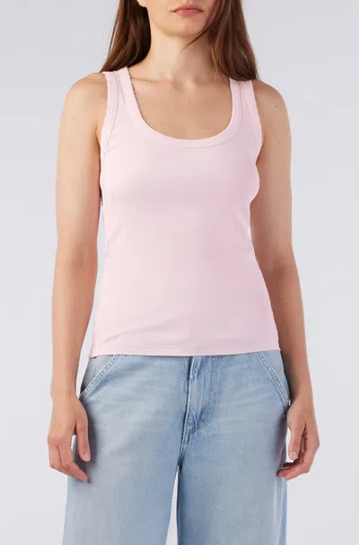 Amo Denim Angel Rib Tank In Burgundy