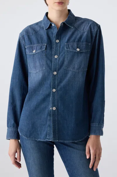 Amo Denim Angela Shirt In Blue