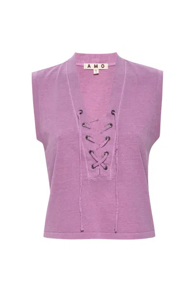 Amo Denim Aviva Tank In Pink