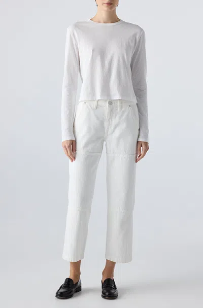 Amo Denim Billie Field Pant In White