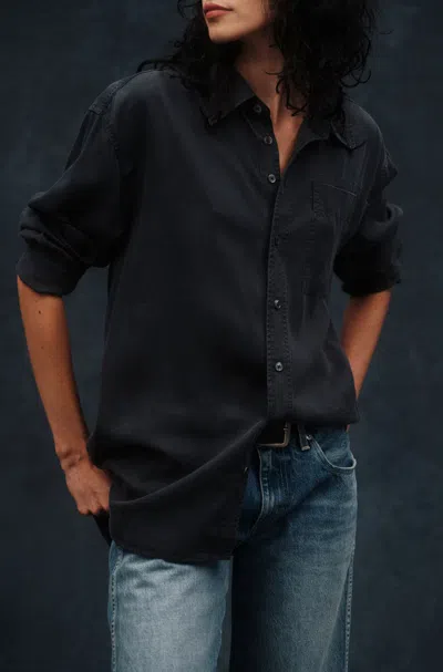 Amo Denim Blair Shirt In Blue