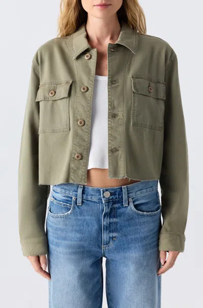 Amo Denim Carly Jacket In Green