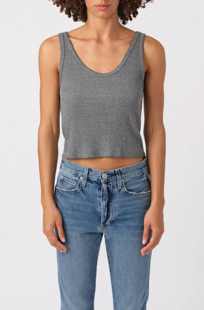 Amo Denim Crop Rib Tank