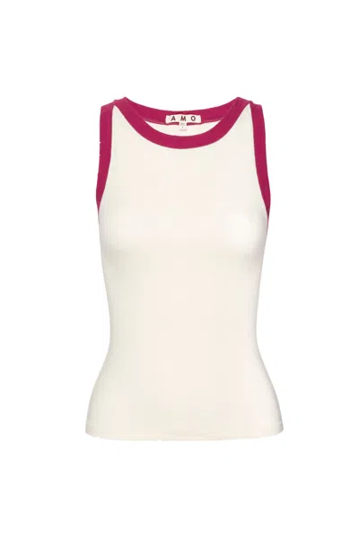 Amo Denim Dazzling Tank In White