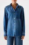 Amo Denim Denim Ruth Oversized Shirt In Multi