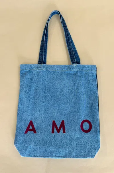 Amo Denim Denim Tote Bag In Blue