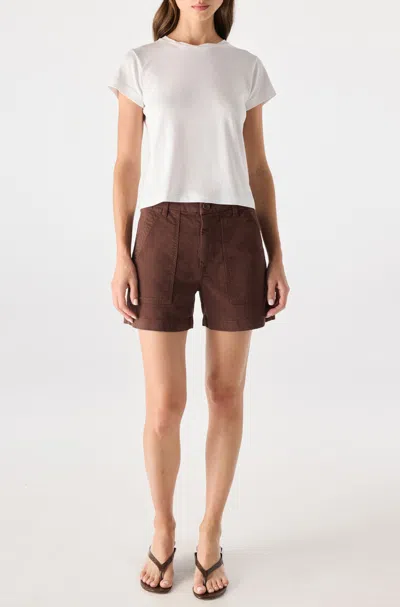Amo Denim Easy Army Short In Brown