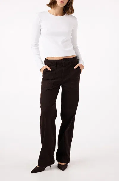 Amo Denim Easy Army Slouch In Brown