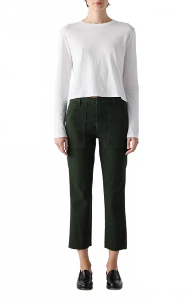 Amo Denim Easy Army Trouser In Mosswood In Blue