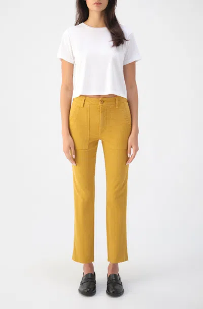 Amo Denim Easy Army Trouser In Yellow