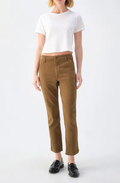 Amo Denim Easy Trouser In Brown
