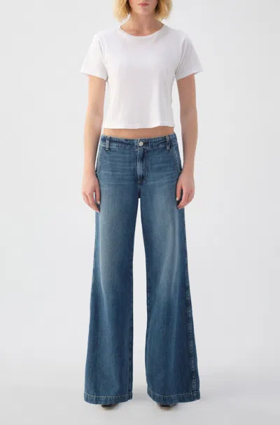 Amo Denim Edith Trouser In Blue