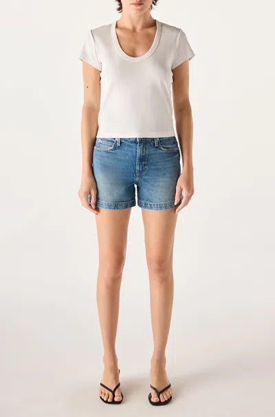 Amo Denim Frankie Short In Blue