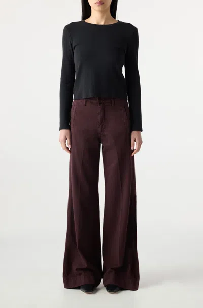 Amo Denim Frida Trouser In Red