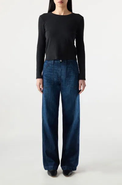 Amo Denim Greta Trouser In Blue