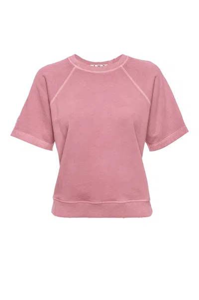 Amo Denim Grove Raglan Sweatshirt In Pink