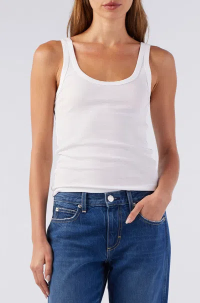 Amo Denim Layering Tank In White