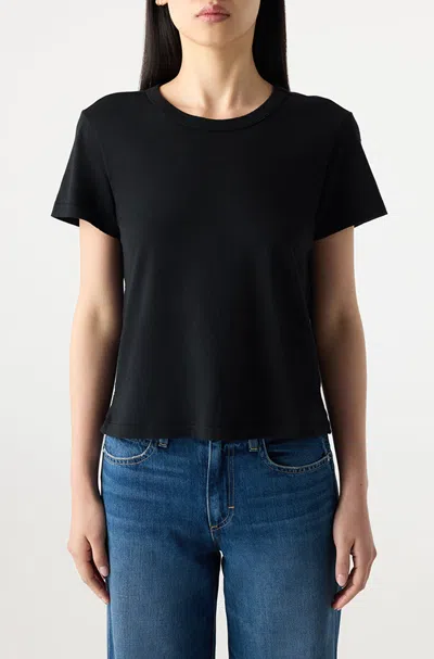 Amo Denim Love Crewneck Tee In Black