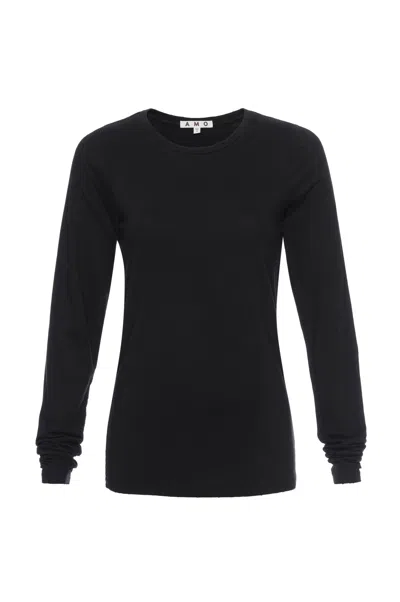 Amo Denim L/s Sweet Tee In Black