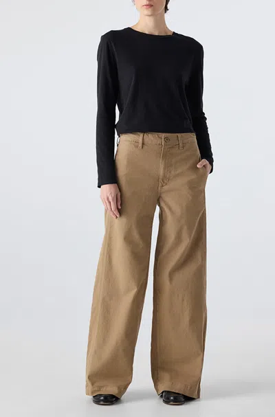 Amo Denim Maddi Trouser In Burgundy