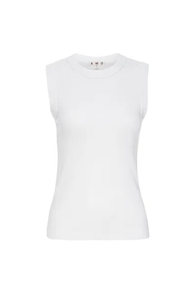 Amo Denim Penny Tank In White
