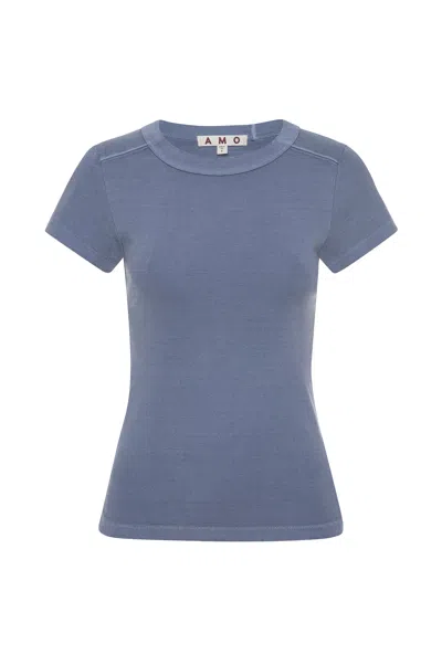 Amo Denim Penny Tee In Blue