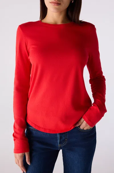 Amo Denim Quinn Long Sleeve In Red