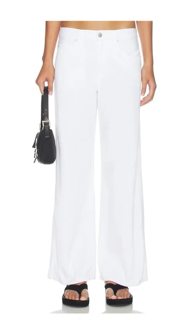 Amo Denim Regina Wide Leg Jeans In White