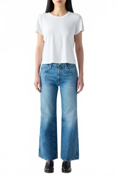 Amo Robbie Mid Rise Relaxed Jeans In Charmed In Blue