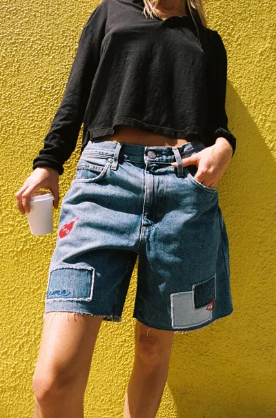 Amo Denim Sandra Short In Blue