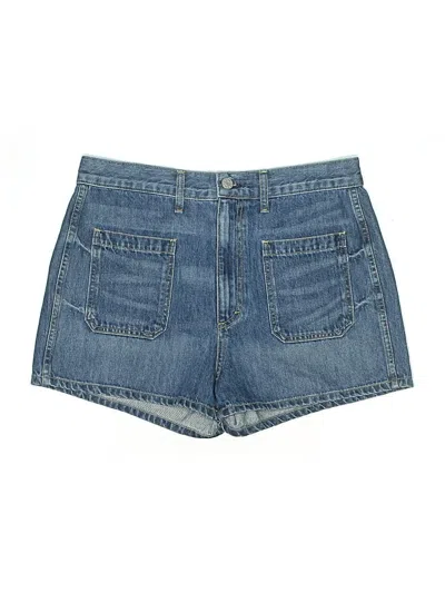 Pre-owned Amo Denim Shorts In Blue