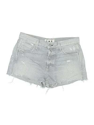 Pre-owned Amo Denim Shorts In Silver