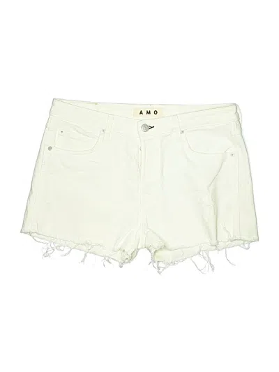 Pre-owned Amo Denim Shorts In White