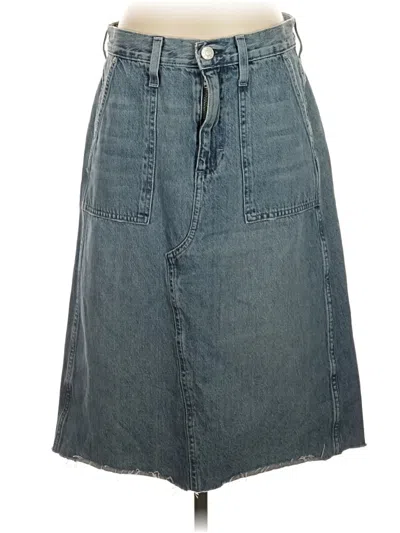 Pre-owned Amo Denim Skirt In Blue