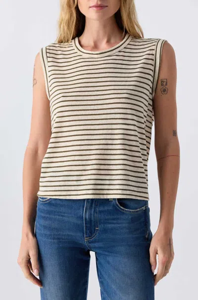 Amo Denim Sleeveless Love Tee In Multi