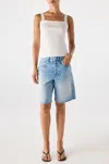 Amo Denim Steph Short In Blue