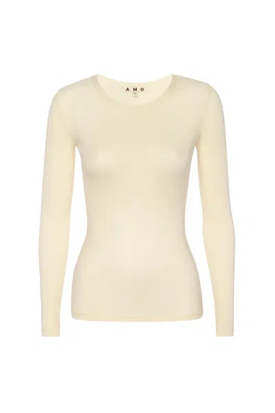 Amo Denim Swoon Long Sleeve In Neutral