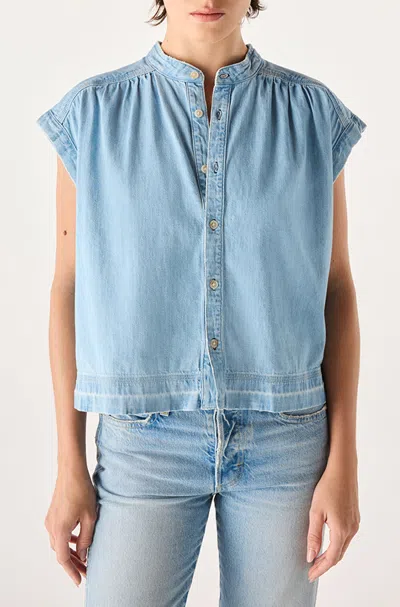 Amo Denim Tessa Top In Blue