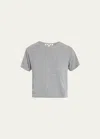 Amo Denim The Babe Tee In Heather Grey