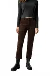 Amo Easy Army Trouser In Espresso In Brown