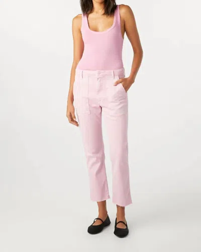 Amo Easy Army Trouser In Light Peony In Pink